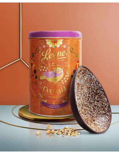 Leone - Uovo Cri Cri Nocciola Fondente 70%