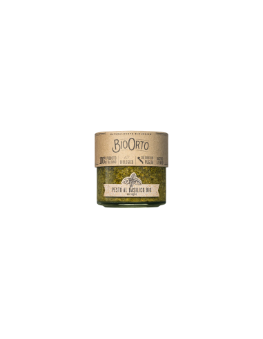 Bio Orto - Pesto al Basilico Bio con Aglio 180gr